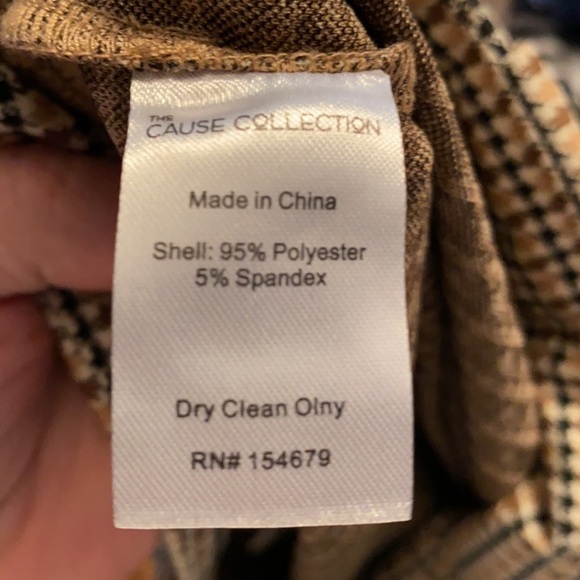 Cause Collection Trousers Size 4 Houndstooth - Picture 7 of 7